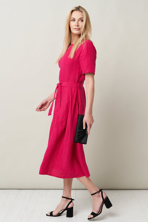 Image 14 of Summer linen dress loose & comfortable and comes with a belt Suri from Baltic Linen